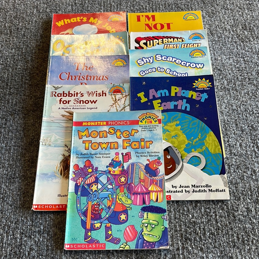 9 Hello Reader paperback books